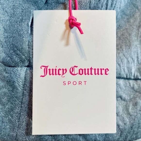 Juicy Couture Jacquard Quilted Crop Pullover Gray Long Sleeve Womens Athleisure - Picture 10 of 14